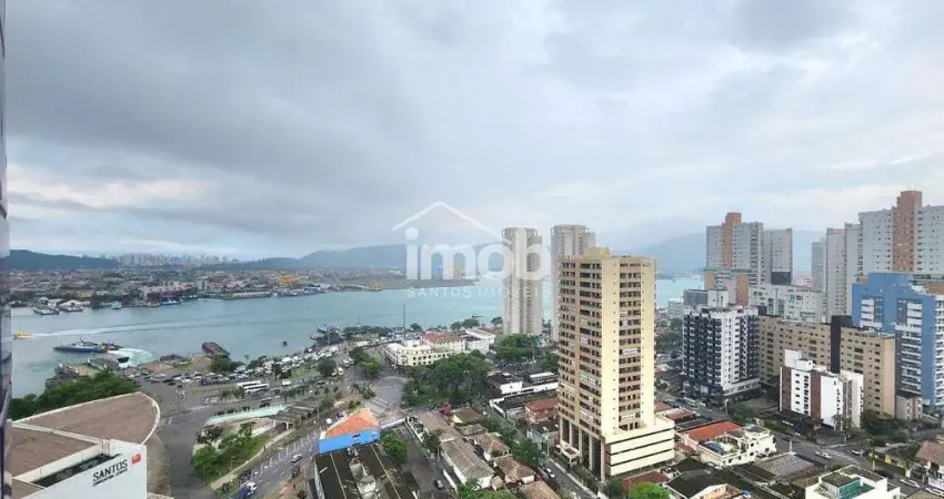 Sala comercial para aluguel na ponta da praia – 2 vagas, vista mar e estrutura corporativa