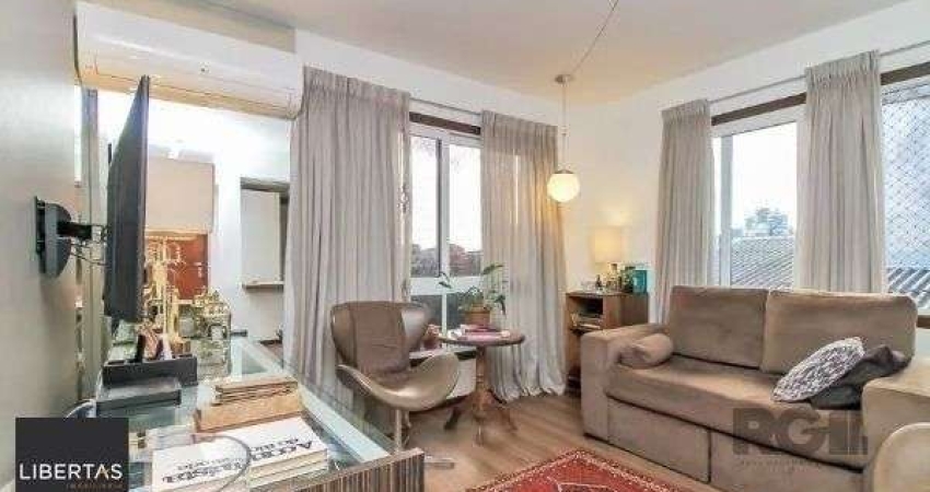 Apartamento no Bairro Auxiliadora de 1 dormitório e 2 vagas