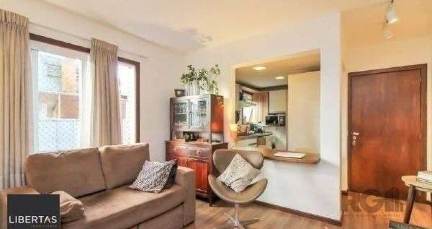 Apartamento no Bairro Auxiliadora de 1 dormitório e 2 vagas