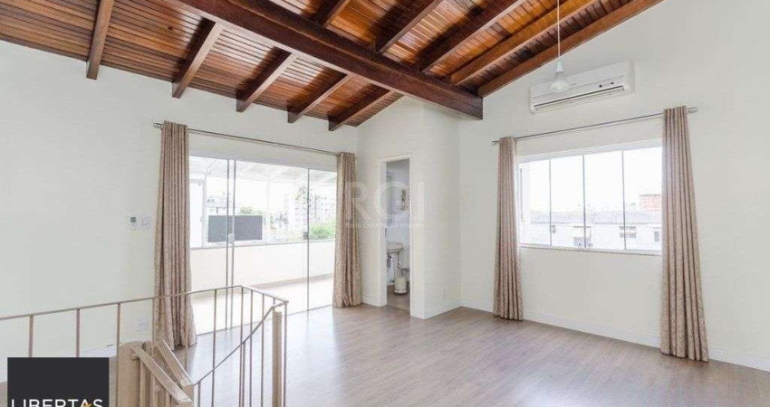 Cobertura semi mobiliada com 2 dormitórios, terraço com churrasqueira e 1 vaga d