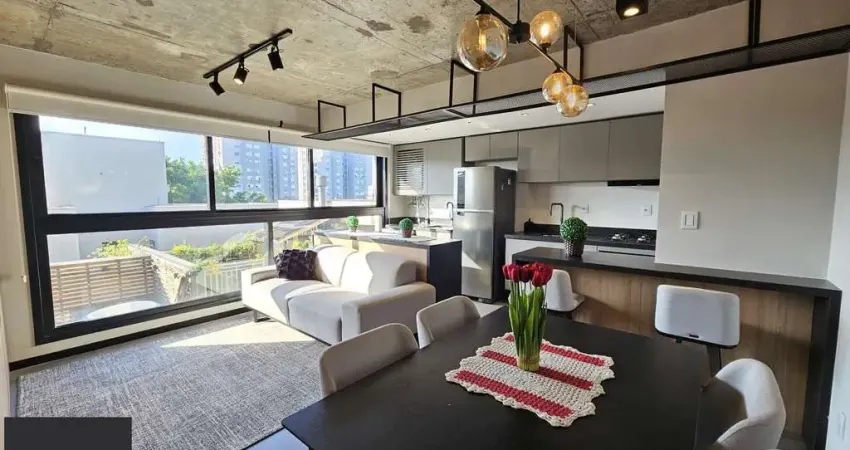 Studio mobiliado | 43m2 privativos | lindo e ensolarado | menino deus