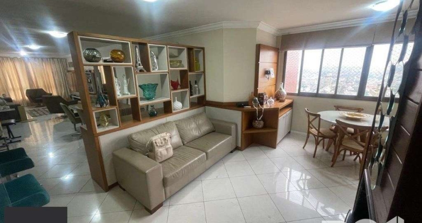 Apartamento com 3 dormitórios, 1 suíte, lavabo, 2 vagas cobertas, semimobiliado,