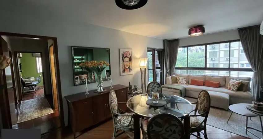 Apartamento de 2 quartos, suíte, churrasqueira, lareira e garagem bela vista poa