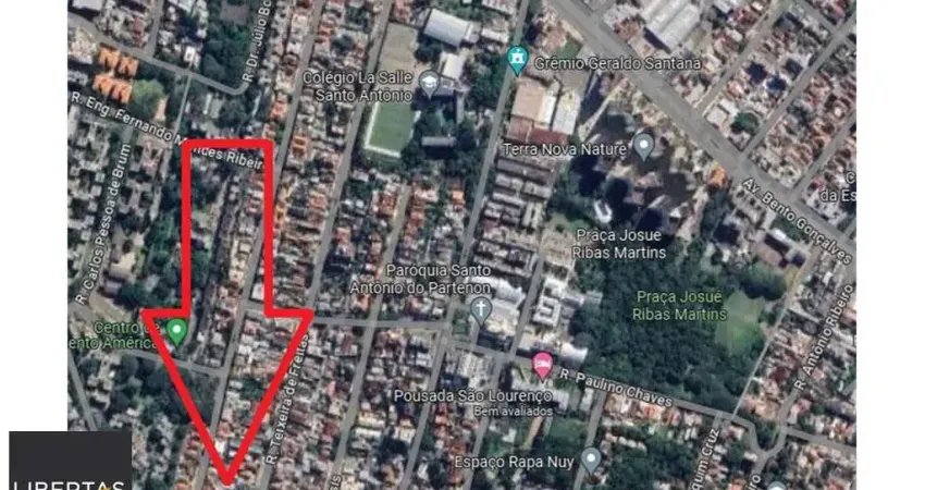 Terreno à venda na Rua Teixeira de Freitas, 747, Santo Antônio, Porto Alegre