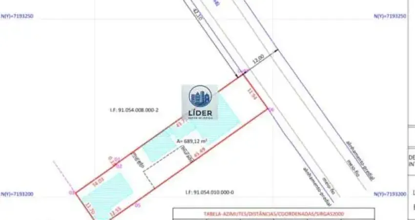sobrado em condomínio fechado - Terreno de 651m² à venda no Abranches – Aceita permuta e construção!