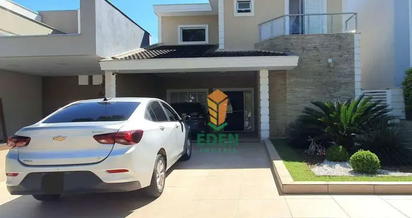 Casa Mobiliada com 3 suítes, sendo 1 suíte master, 5 banheiros, garagem para 4 carros, à Venda no Condomínio Campos do Conde, Sorocaba/SP