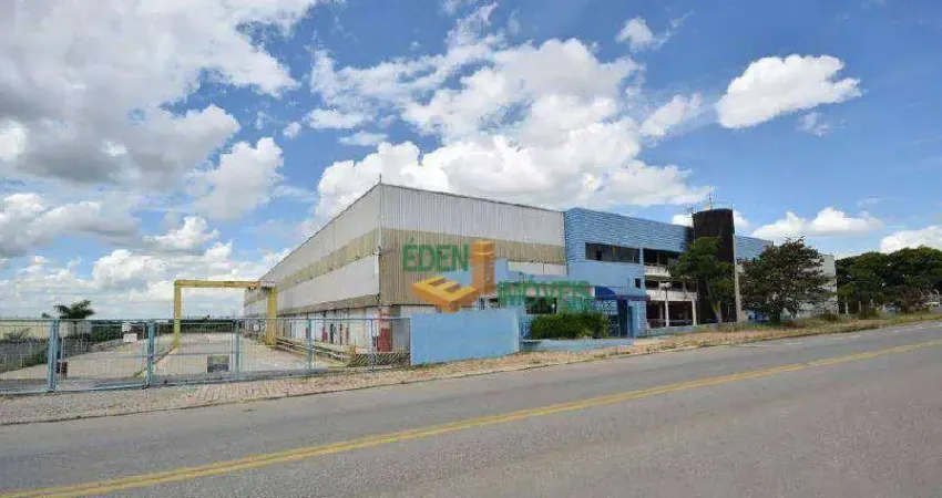 Galpão Industrial com 24 mil metros quadrados, pé direito de 12m, ponte rolante, para Locação na Avenida HollingsWorth, Iporanga, Sorocaba/SP