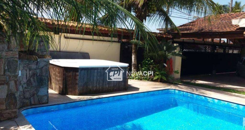 Casa com 5 dormitórios para alugar, 209 m² por R$ 10.000,00/mês - Maracanã - Praia Grande/SP