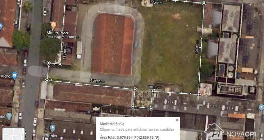 Terreno comercial para alugar na Rua Xavier Pinheiro, Vila Mathias, Santos