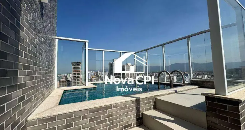 Cobertura com 3 quartos vila guilhermina em praia grande/sp