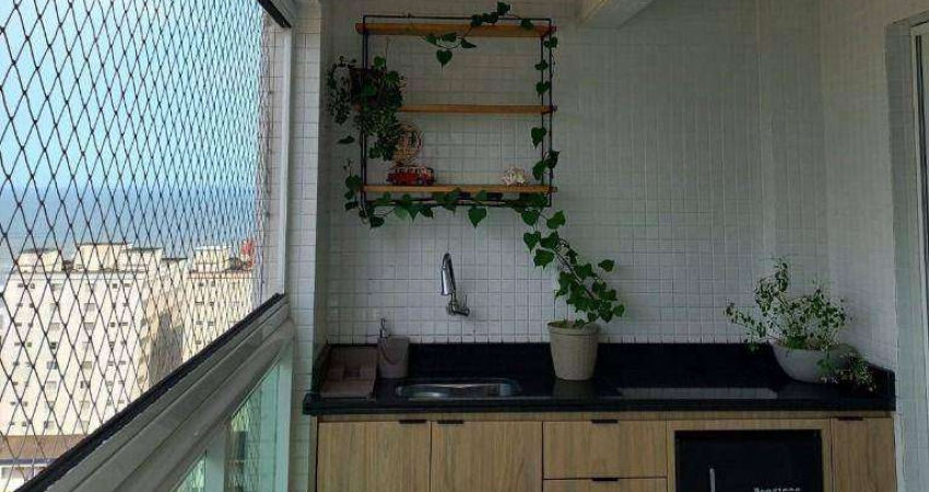 Apartamento VISTA MAR com 2 quartos no Caiçara - Praia Grande/SP