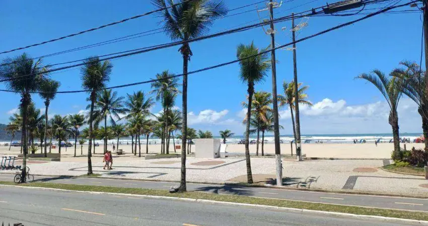 Apartamento com frente mar com 1 quarto na vila guilhermina em praia grande/sp