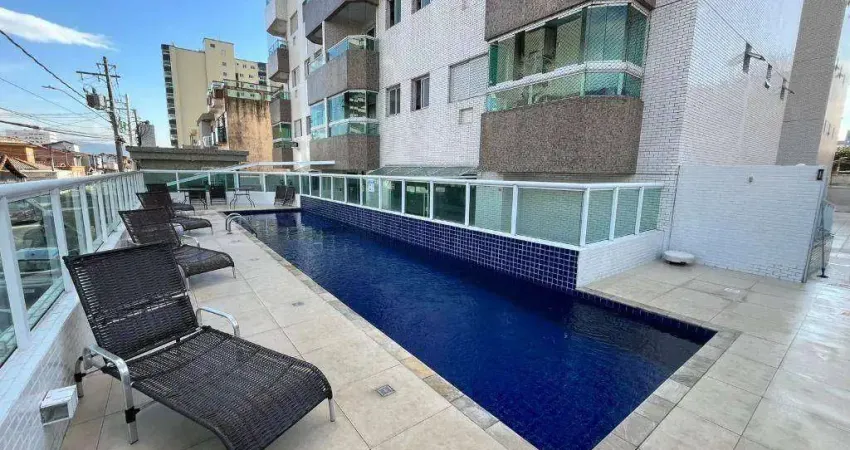 Apartamento com 2 quartos na guilhermina em praia grande/sp