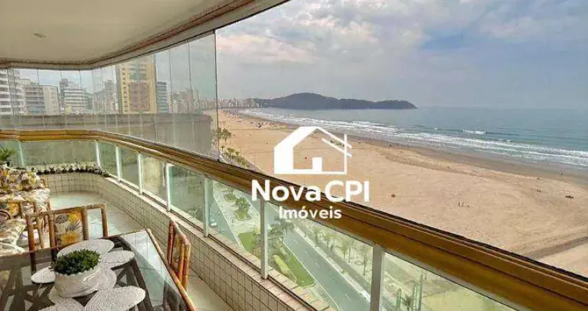 Apartamento frente mar 3 quartos mobiliado 2 vagas e lazer completo