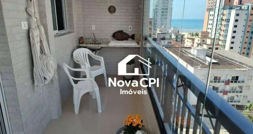 Apartamento com sacada gourmet na guilhermina – 1 quarto lazer completo