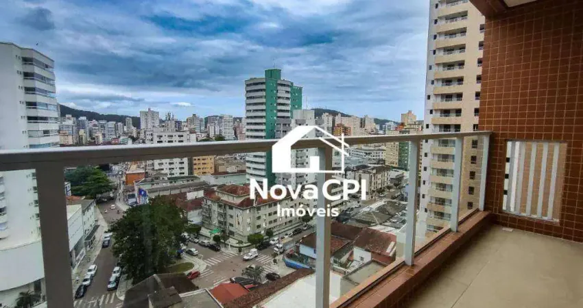 Apartamento para locação no boqueirão, praia grande – 1 quarto, 2 sacadas e lazer completo
