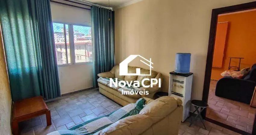 Apartamento no canto do forte – 1 quarto, 1 vaga, semi mobiliado e próximo à praia