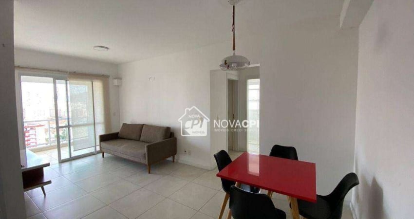 Flat com 2 dormitórios para alugar, 70 m² Boqueirão - Santos/SP