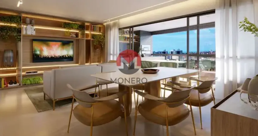Apartamento NOVO no CORAÇÃO DO COCÓ com 03 SUÍTES e 02 VAGAS e 105m² | Cocó, Fortaleza-CE