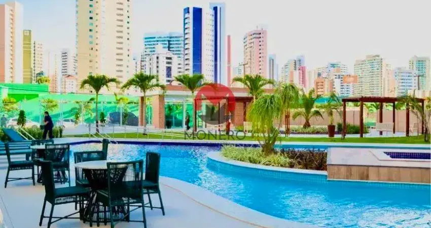 Apartamento porteira fechada com todos os moveis  no GREEN GARDEN próximo ao SHOPPING RIOMAR FORTALEZA com 03 SUÍTES | Papicu, Fortaleza-CE