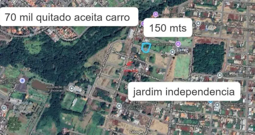 MEIO TERRENO COM 150M2 NO JD. NOVO INDEPENDÃNCIA EM SARANDI