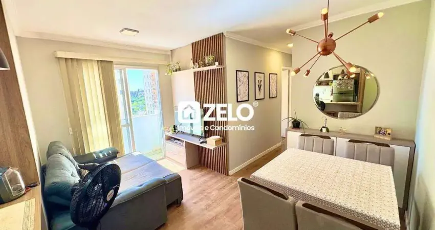 Apartamento à venda com 58 m², 2 quartos 1 vaga em parque itália, campinas