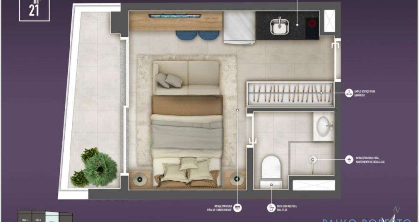 Apartamento com 1 quarto à venda na Vila Madalena, São Paulo 