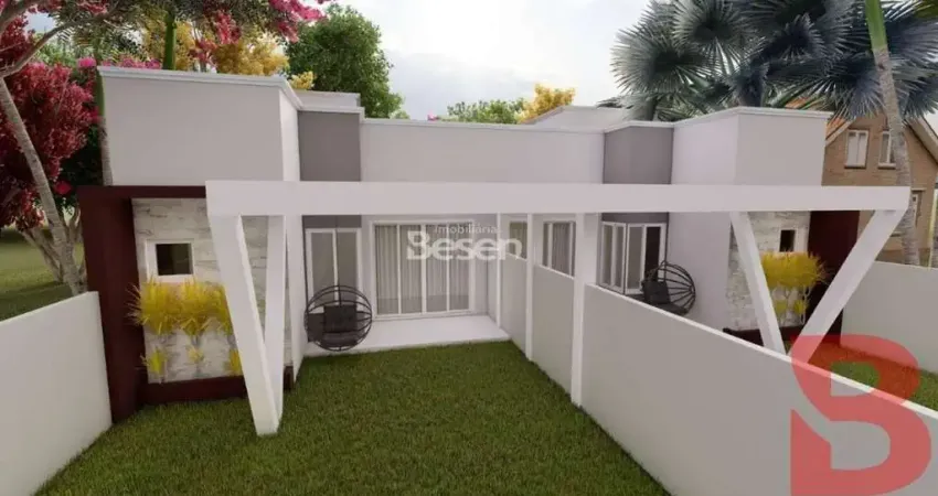 CASA NOVA  COM PISCINA 03 QUARTOS SENDO 01 SUÍTE - 89,92M² DE ÁREA CONSTRUÍDA - 180M² DE TERRENO - BALN. JARDIM DA BARRA.
