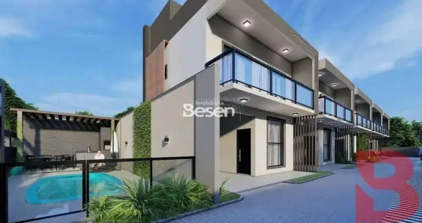 Sobrado próximo ao mar, com pagamento facilitado durante a obra;