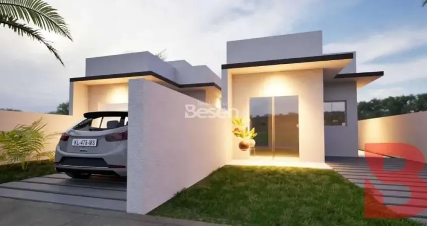 Casa nova 02 quartos sendo 01 suíte - 53,86m² de área construída - 180m² de terreno - baln. jardim da barra