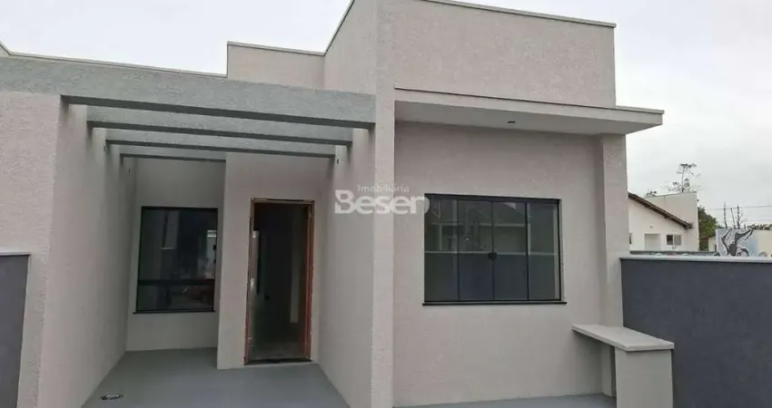 IMÓVEL NOVO COM PISCINA NO BALNEÁRIO SÃO JOSÉ MEDIDNDO 85,58M² NA RUA MANOEL DE ARZÃO, Nº 871