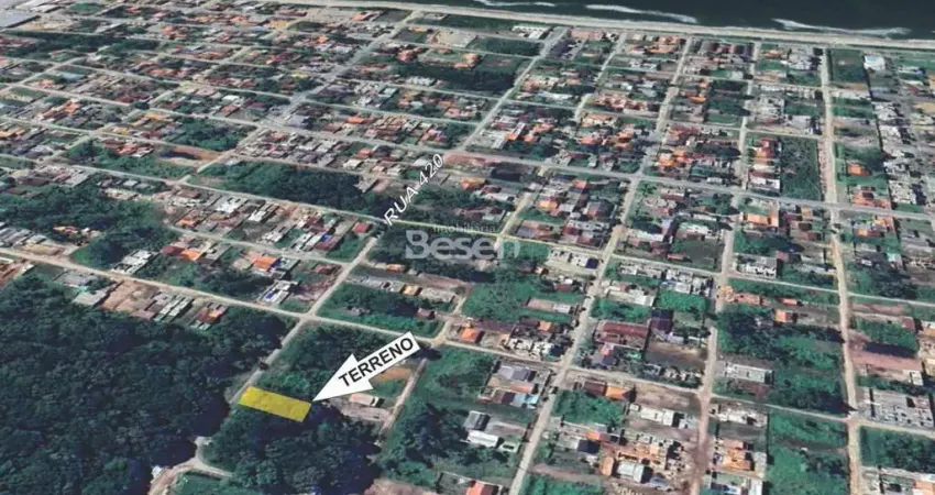 Terreno face norte, medindo 390,00m² - localizado na barra do saí, balneário volta ao mundo i