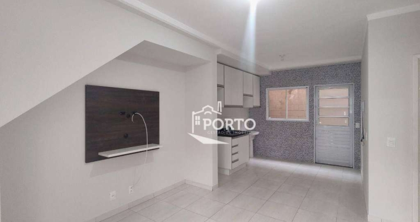 Apartamento com 2 dormitórios para alugar, 48 m² por R$ 1.663,00/mês - Gleba Califórnia - Piracicaba/SP