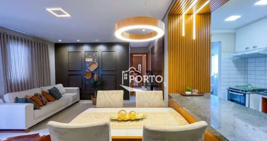 Apartamento com 2 quartos, sendo 1 suíte à venda, 65 m² - parque santa cecília - piracicaba/sp