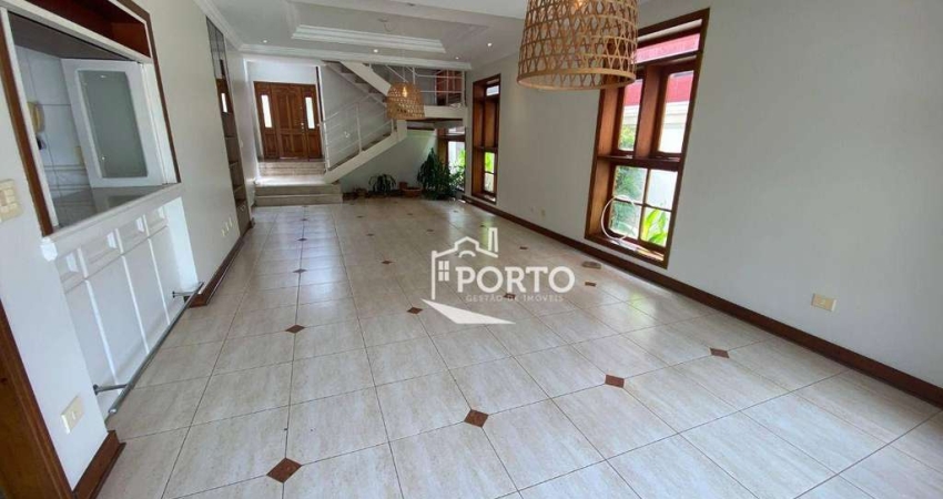 Casa com 3 quartos para locação no condomínio Terras de Piracicaba.