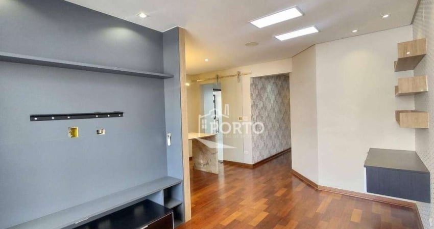 Apartamento com 2 dormitórios para alugar, 86 m² por R$ 2.621,67/mês - Alto - Piracicaba/SP