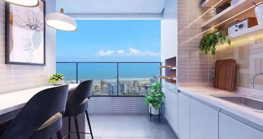 Apartamento com 2 dormitórios à venda, 70 m² por r$ 492.400,00 - vila guilhermina - praia grande/sp