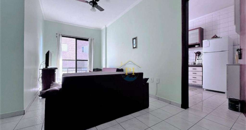 Apartamento com 1 dormitório, 51 m² - venda por R$ 265.000,00 ou aluguel por R$ 2.280,00/mês - Aviação - Praia Grande/SP