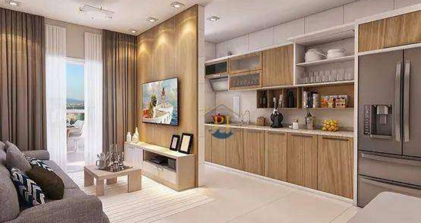 Apartamento com 2 dormitórios à venda, 63 m² por R$ 469.343,16 - Tupi - Praia Grande/SP