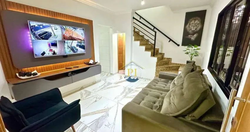 Casa com 3 dormitórios à venda, 101 m² por R$ 870.000,00 - Guilhermina - Praia Grande/SP