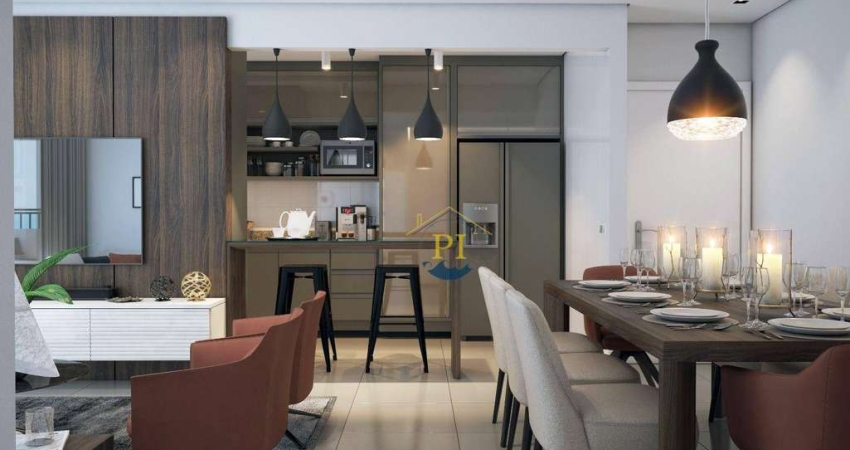 Apartamento com 3 dormitórios à venda, 105 m² por R$ 890.000,00 - Canto do Forte - Praia Grande/SP