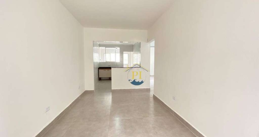 Apartamento com 2 dormitórios para alugar, 57 m² por R$ 2.500/mês - Canto do Forte - Praia Grande/SP