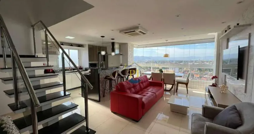 Cobertura com 3 dormitórios à venda, 143 m² por R$ 1.490.000 - Maracanã - Praia Grande/SP