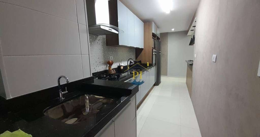 Apartamento com 2 dormitórios à venda, 74 m² por R$ 750.000 - Canto do Forte - Praia Grande/SP