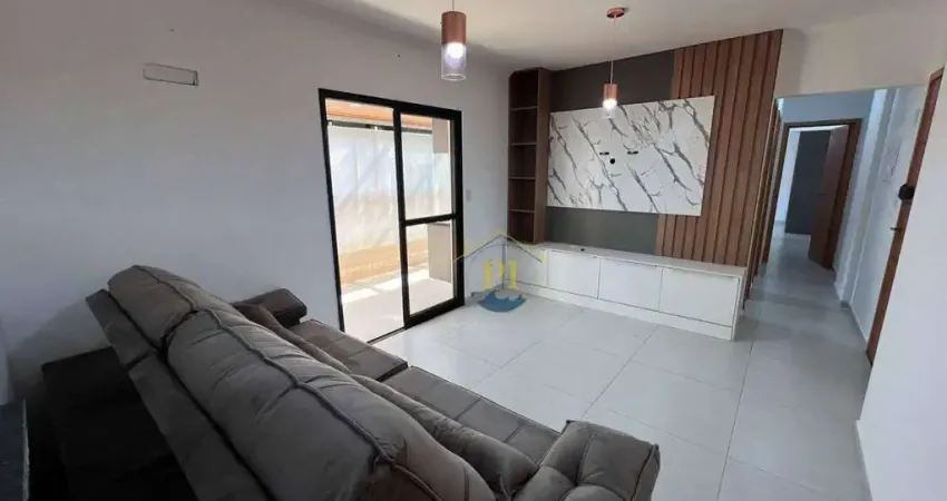 Apartamento Garden com 1 dormitório à venda, 120 m² por R$ 675.000 - Canto do Forte - Praia Grande/SP