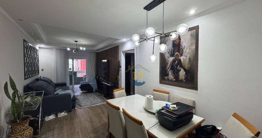 Apartamento com 2 dormitórios à venda, 95 m² por R$ 580.000 - Canto do Forte - Praia Grande/SP