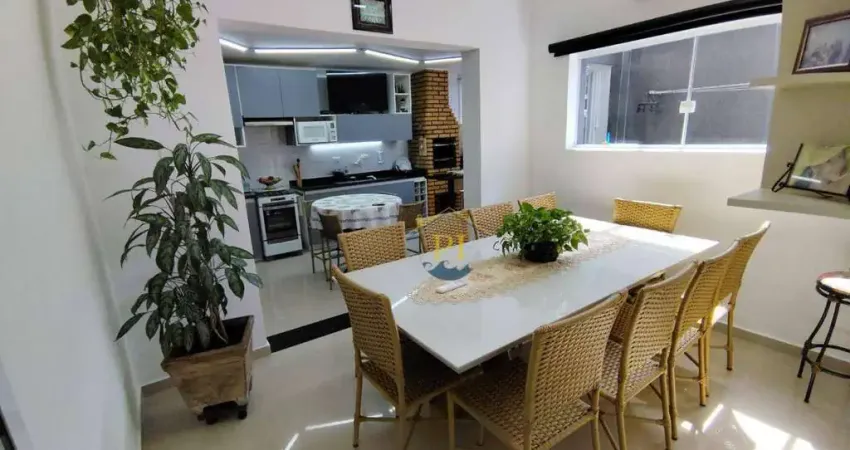 Sobrado com 3 dormitórios à venda, 131 m² por r$ 895.000,00 - caiçara - praia grande/sp