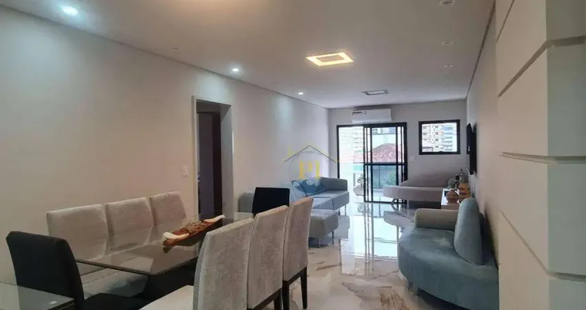 Apartamento com 3 dormitórios à venda, 156 m² por r$ 1.100.000 - vila guilhermina - praia grande/sp