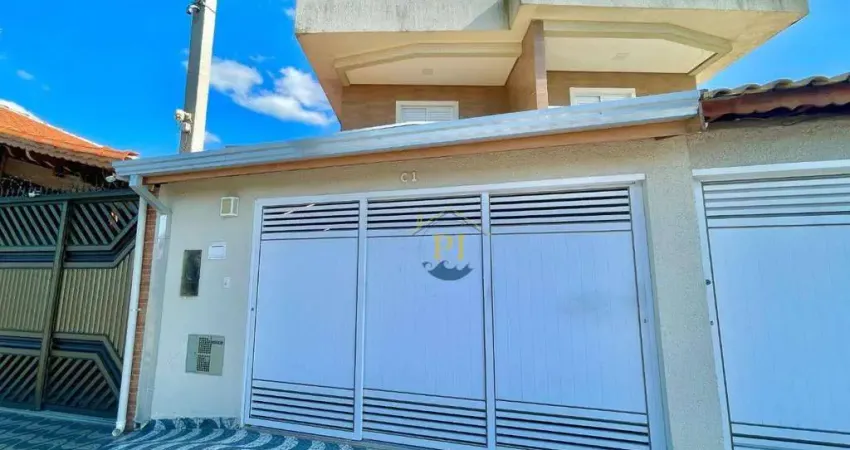 Sobrado com 2 dormitórios à venda, 90 m² por r$ 470.000 - maracanã - praia grande/sp