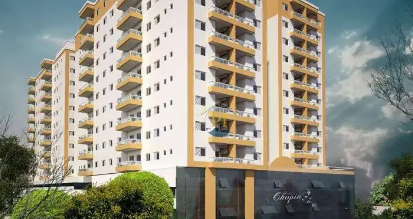 Apartamento com 2 dormitórios à venda, 60 m² por r$ 459.700 - boqueirão - praia grande/sp